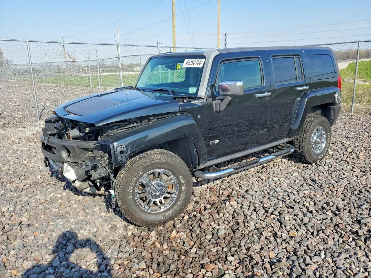 HUMMER H3 2008. Lot# 49393156. VIN 5GTEN13LX88112975
